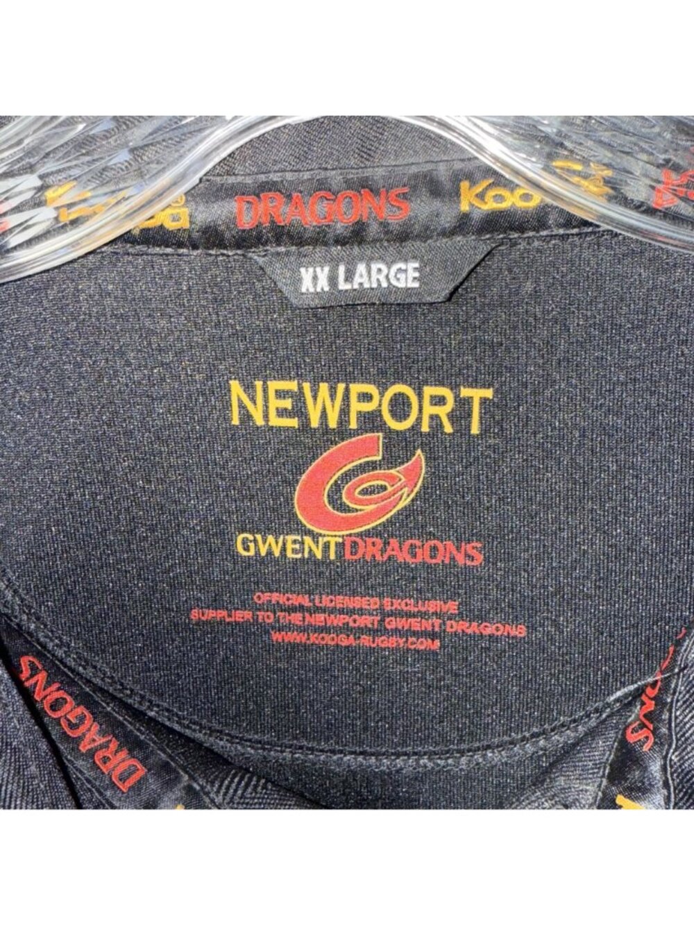 Newport Gwent Dragons 2007 2008 Kooga Home Rugby Jersey Shirt Size XXL - Picture 2 of 6